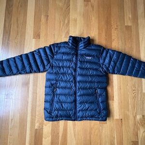 Patagonia Boys Nano puff size 12, color navy